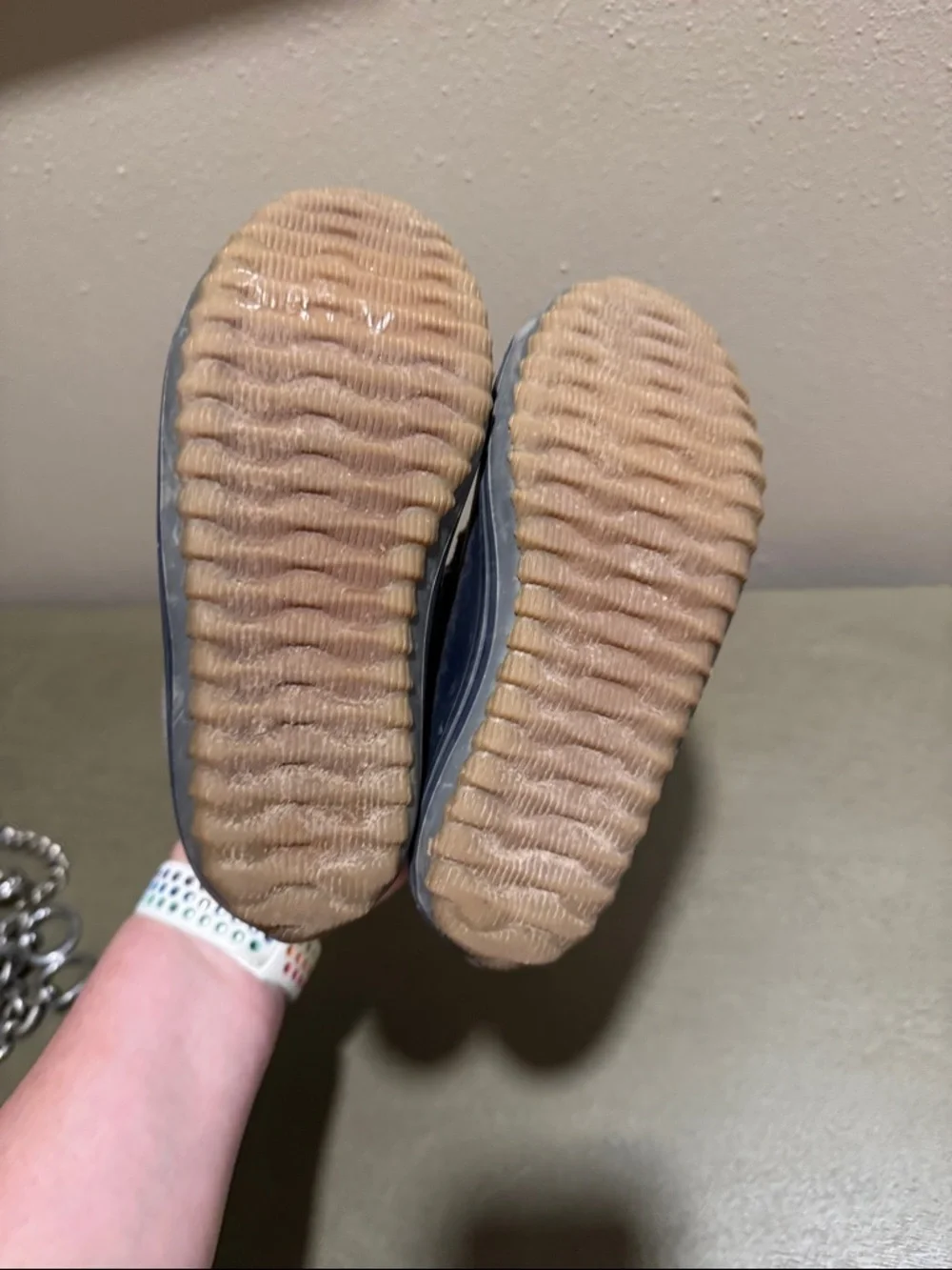 Sperry Navy and Gray Kids Duck Boots size 11